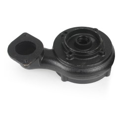 Base Pompa per Acqua WQD con Bocca | Diametro Esterno Base 130 mm | Diametro Interno Base 84/37/19 mm | Diametro Bocca 46 mm | Distanza tra Fori di Montaggio 69/85 mm | Altezza 98 mm | Pezzo di Ricambio